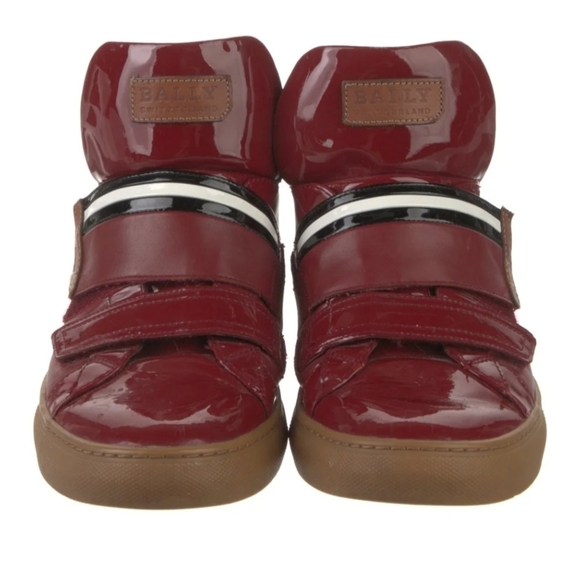 Bally Patent Leather Printed Sneakers (UNISEX) US Men's 7 Women's US 8.5 - Picture 3 of 5